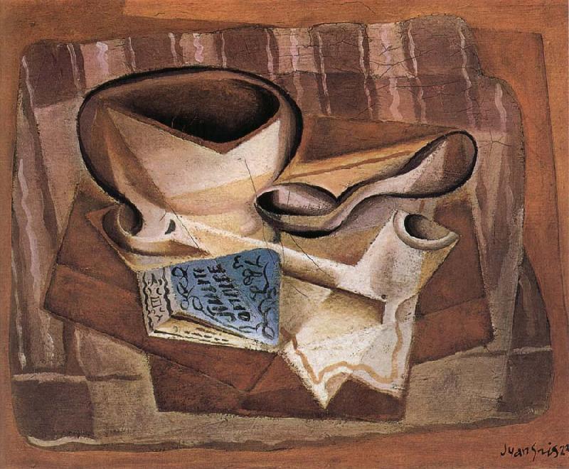 Juan Gris Bottle book and soup spoon